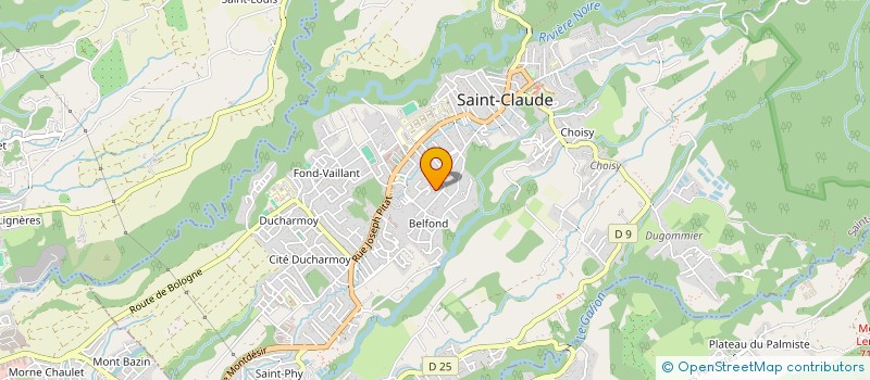 localisation de l'entreprise SCI ADIOL à SAINT-CLAUDE