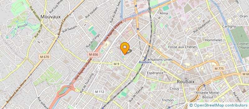 localisation de l'entreprise SCI ADIS  ROUBAIX