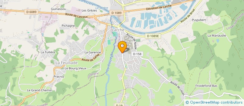 localisation de l'entreprise SCI ADISHATZ  LARCHE