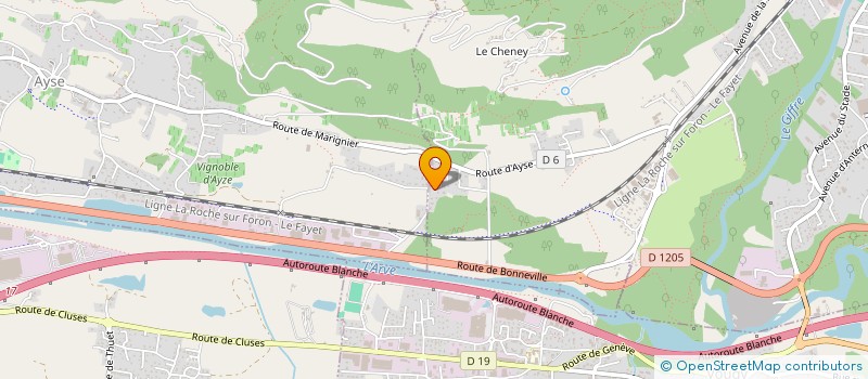 localisation de l'entreprise SCI ADIZ 74  MARIGNIER