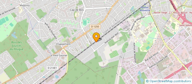 localisation de l'entreprise SCI ADJANOHOUN ROUSSEAU  PESSAC