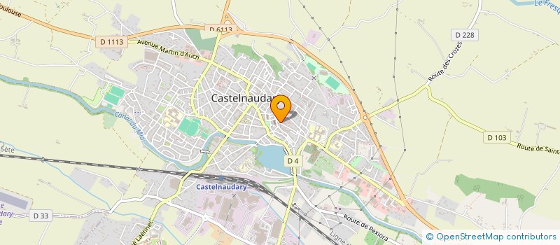 localisation de l'entreprise SCI ADJD  CASTELNAUDARY