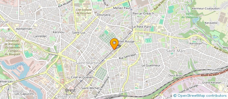 localisation de l'entreprise SCI ADJICA  BREST