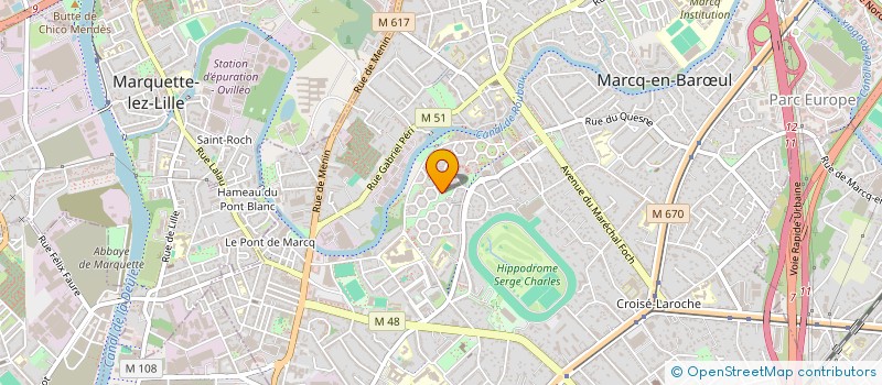 localisation de l'entreprise SCI ADJICOLAISE21 à MARCQ-EN-BARŒUL