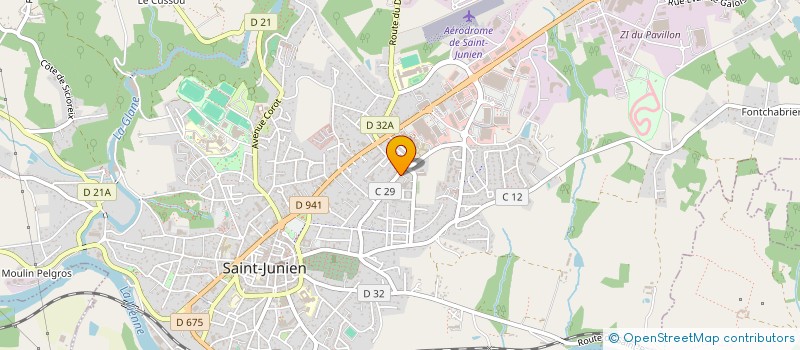 localisation de l'entreprise SCI ADJL à SAINT-JUNIEN