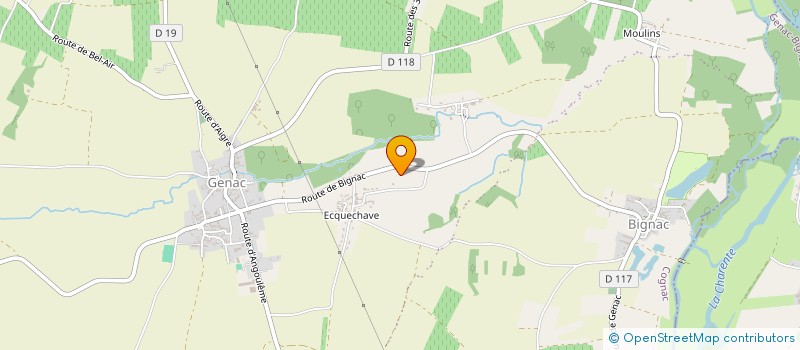 localisation de l'entreprise SCI ADJLL à GENAC-BIGNAC