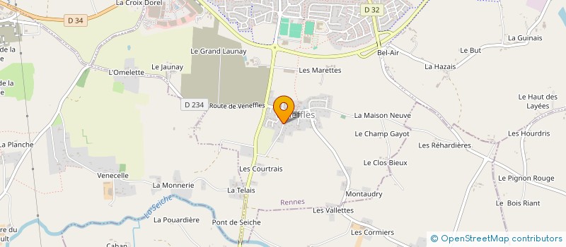 localisation de l'entreprise SCI ADJOCA  CHATEAUGIRON