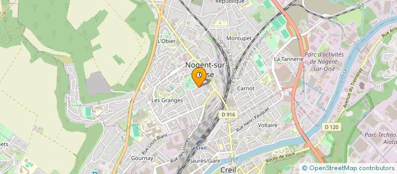 localisation de l'entreprise SCI ADK LOC  NOGENT-SUR-OISE