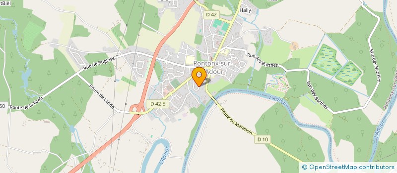 localisation de l'entreprise SCI ADL  PONTONX-SUR-L'ADOUR