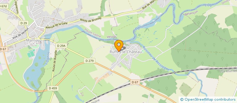 localisation de l'entreprise SCI ADLF  RUFFEY-LE-CHATEAU