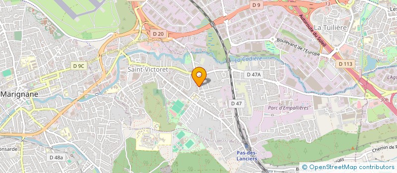 localisation de l'entreprise SCI ADM  SAINT-VICTORET