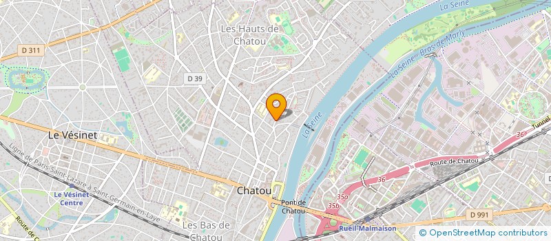 localisation de l'entreprise SCI ADM  CHATOU