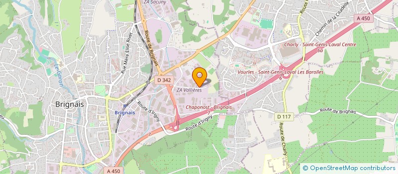 localisation de l'entreprise SCI ADMA  BRIGNAIS