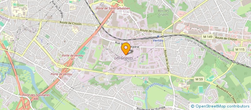 localisation de l'entreprise SCI ADMR PATRIMOINE  VERTOU