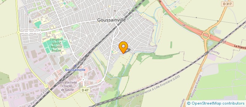 localisation de l'entreprise SCI ADN 23 à GOUSSAINVILLE