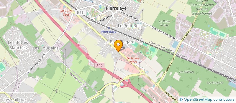 localisation de l'entreprise SCI ADN  PIERRELAYE