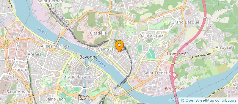 localisation de l'entreprise SCI ADN à BAYONNE