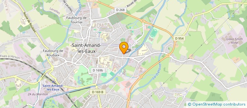 localisation de l'entreprise SCI ADN  SAINT-AMAND-LES-EAUX