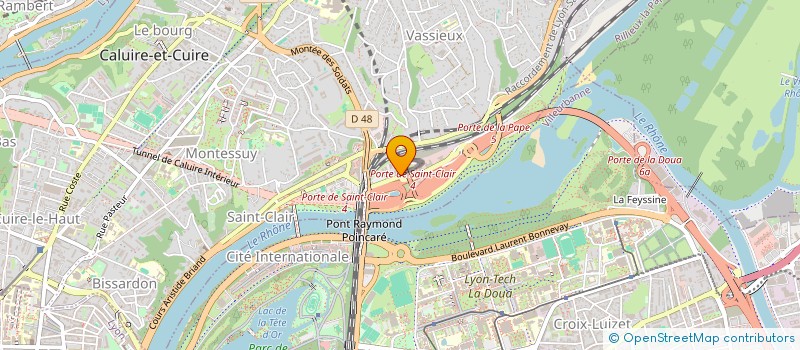 localisation de l'entreprise SCI ADN TOULOUSE  CALUIRE-ET-CUIRE