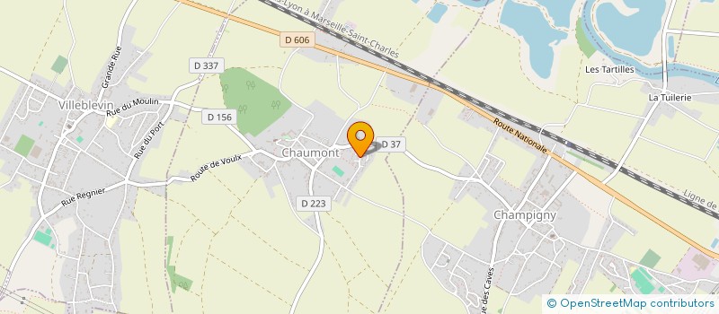 localisation de l'entreprise SCI ADNA  CHAUMONT