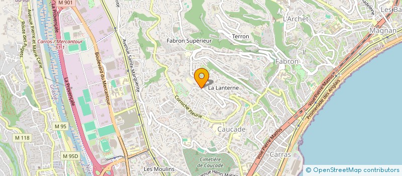 localisation de l'entreprise SCI ADNC à NICE