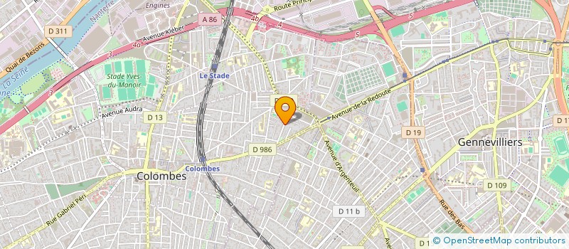 localisation de l'entreprise SCI ADNL à COLOMBES