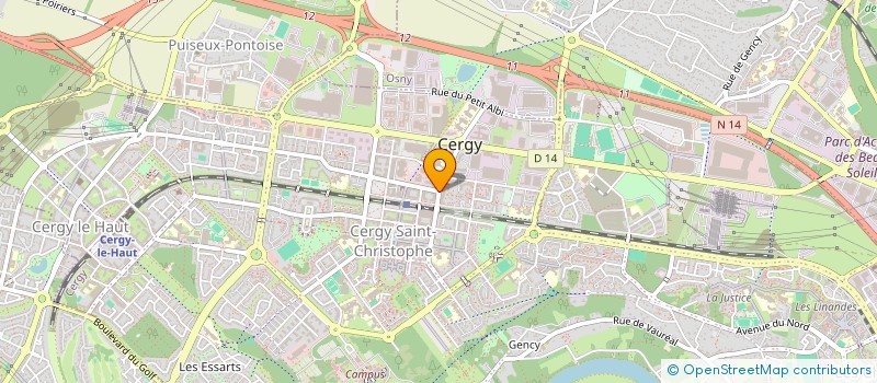 localisation de l'entreprise SCI ADO  CERGY