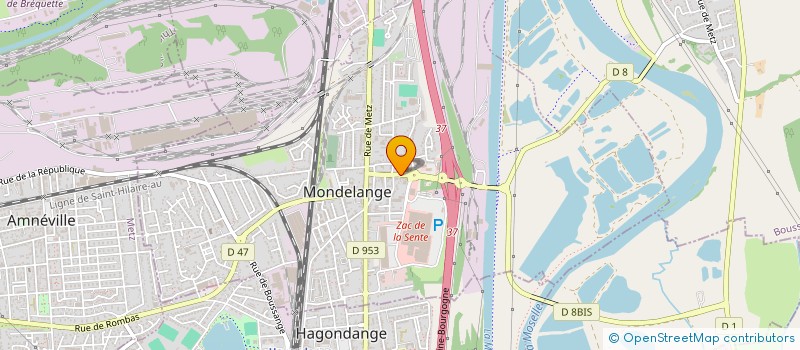 localisation de l'entreprise SCI ADOJO  MONDELANGE