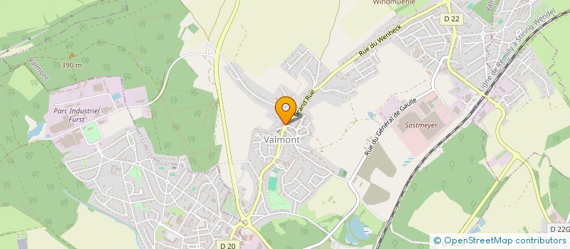 localisation de l'entreprise SCI ADOLPHE  VALMONT