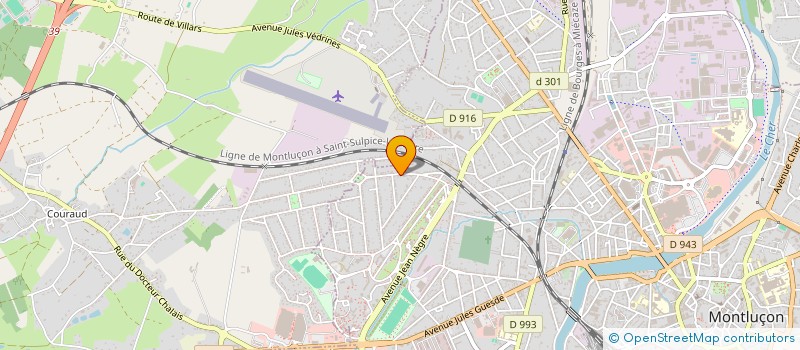 localisation de l'entreprise SCI ADOMA à MONTLUCON