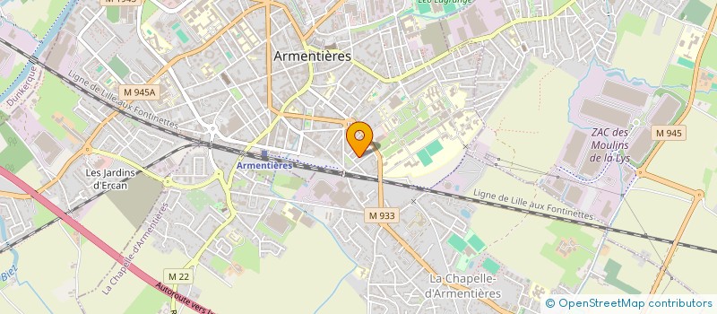 localisation de l'entreprise SCI ADONIS IMMO  ARMENTIERES