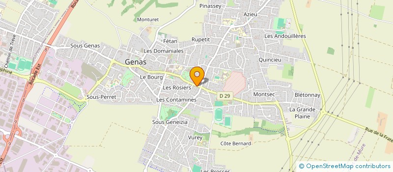 localisation de l'entreprise SCI ADOR  GENAS