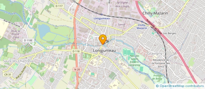 localisation de l'entreprise SCI ADOU RADJI & CO DU 93 RUE DU PRESIDENT FRANCOIS MITTERRAND  LONGJUMEAU