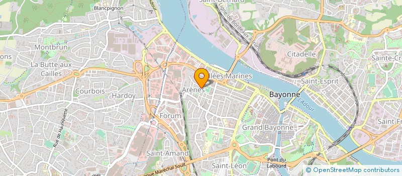 localisation de l'entreprise SCI ADOUR ATLANTIQUE à BAYONNE