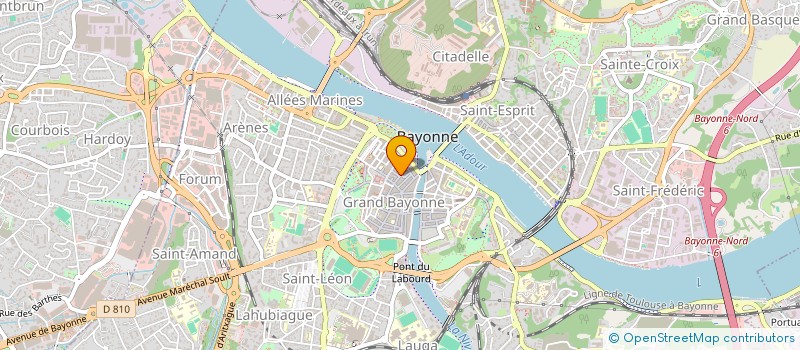 localisation de l'entreprise SCI ADOUR LOCATION à BAYONNE