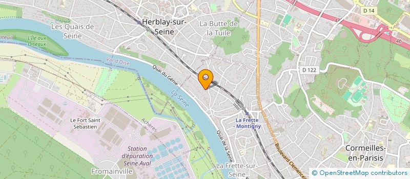 localisation de l'entreprise SCI ADPL  LA FRETTE-SUR-SEINE