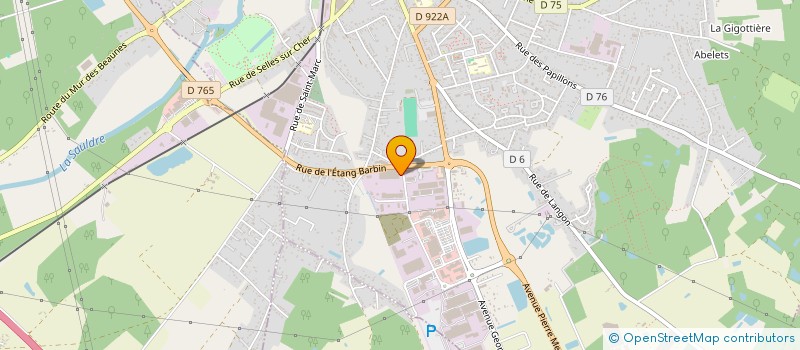 localisation de l'entreprise SCI ADPO  ROMORANTIN-LANTHENAY