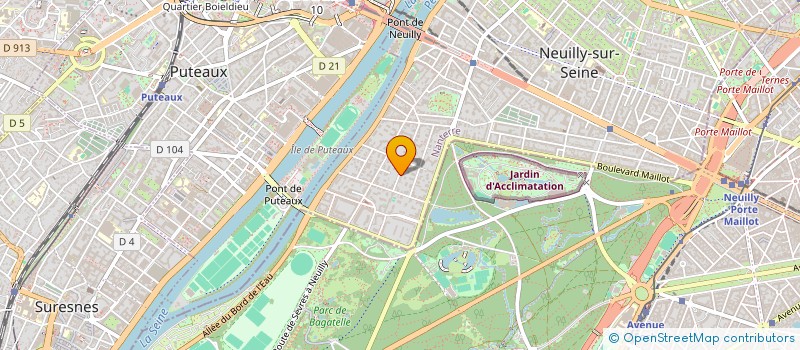 localisation de l'entreprise SCI ADRAI LEVY LEVALLOIS à NEUILLY-SUR-SEINE