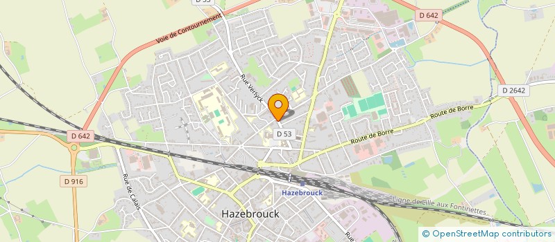 localisation de l'entreprise SCI ADRE  HAZEBROUCK