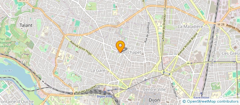localisation de l'entreprise SCI ADRENALINE à DIJON