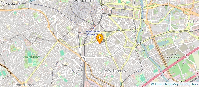 localisation de l'entreprise SCI ADRIA à MONTPELLIER
