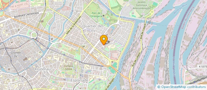 localisation de l'entreprise SCI ADRIAN  STRASBOURG