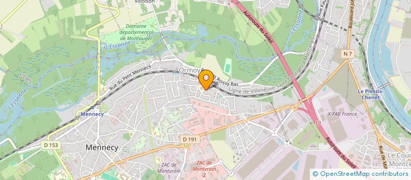 localisation de l'entreprise SCI ADRIANA  ORMOY