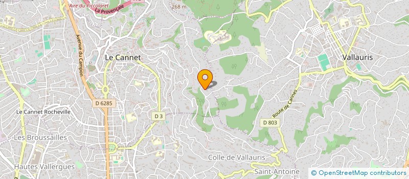 localisation de l'entreprise SCI ADRIANA à LE CANNET