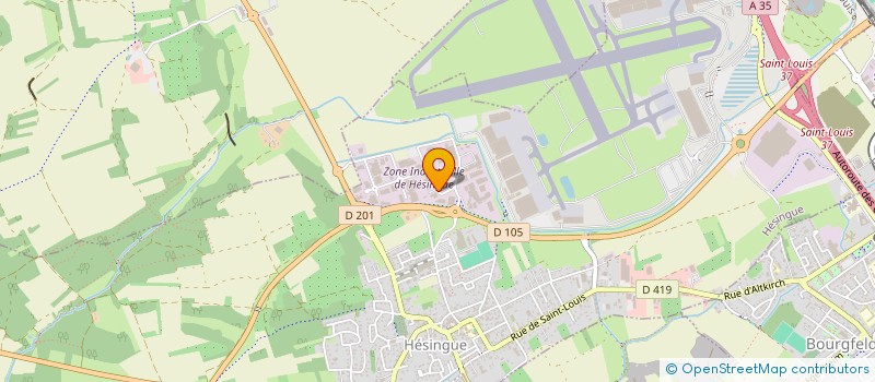 localisation de l'entreprise SCI ADRIANO  HESINGUE