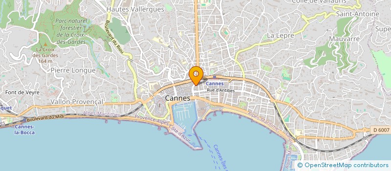 localisation de l'entreprise SCI ADRIELIA à CANNES