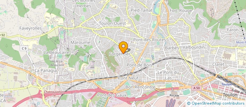 localisation de l'entreprise SCI ADRIEN  TOULON