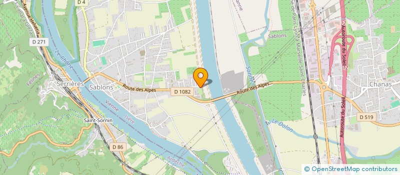 localisation de l'entreprise SCI ADRIEN  SABLONS