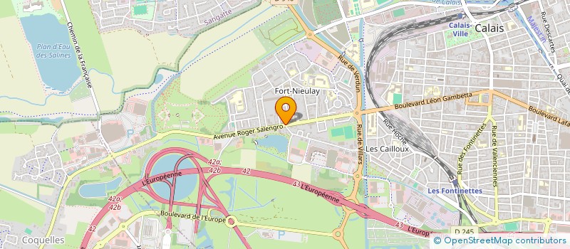 localisation de l'entreprise SCI ADRIEN  CALAIS