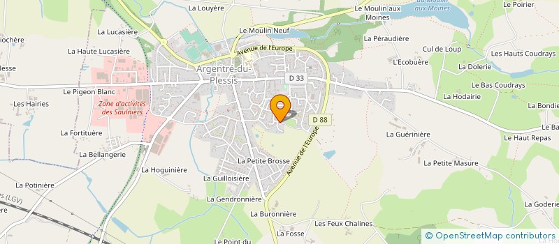 localisation de l'entreprise SCI ADRIEN BRIAND APM  ARGENTRE-DU-PLESSIS